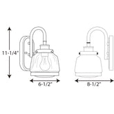 Progress Lighting P300080-104 Judson Bath & Vanity, Nickel - Like New